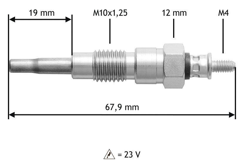 Bougie de préchauffage VALEO 345196